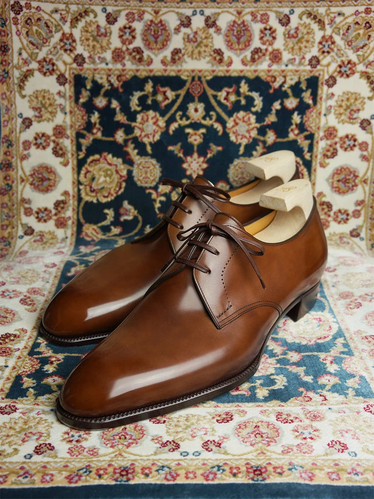 Ottavio Tan Leather Derby Shoes - Formal Shoes (6)