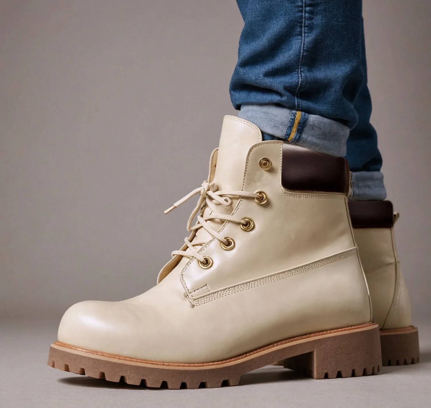 Costorino Avorio Rugged Lace Up Boot -Men